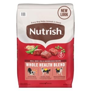 Brand Name: Nutrish  Product Name: Nutrish Dry Dog Food, Real Beef, Pea & Brown Rice Recipe Whole Health Blend for Adult Dogs, 40 lb. Bag, Packaging May Vary (Rachael Ray)