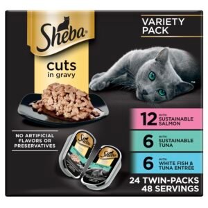 Brand Name: Sheba  Product Name: Sheba Perfect Portions Wet Cat Food Pate with Sustainable Salmon