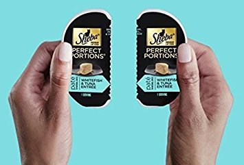 Brand Name: Sheba Product Name: Sheba Perfect Portions Multipack Salmon and Whitefish & Tuna Entrée Wet Cat Food Corn Soy Wheat Free (12 Twin Packs), 1.98 Pounds - Image 2