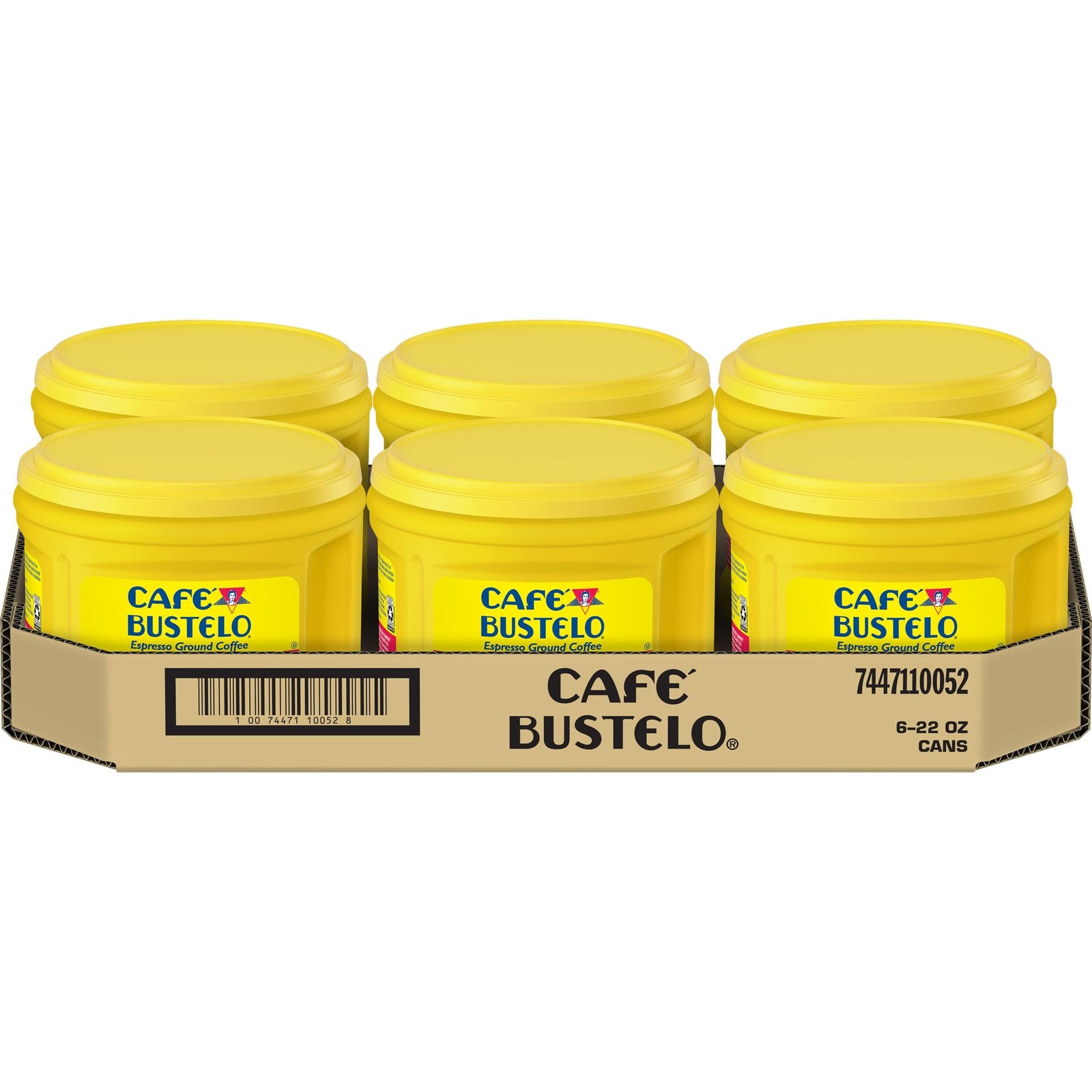 Brand Name: Café Bustelo/ Product Name: Café Bustelo Espresso Dark Roast Ground Coffee, 22 Ounces (Pack of 6) - Image 2